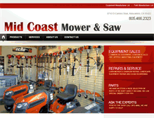 Tablet Screenshot of midcoastmower.com